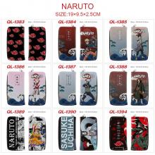 Naruto anime long zipper wallet purse