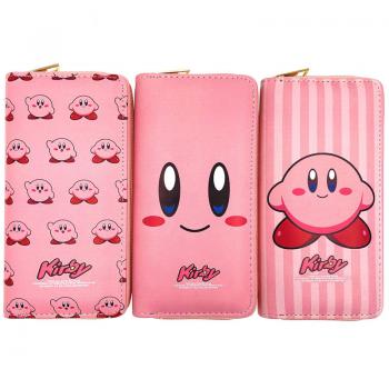 Kirby anime zipper long wallet purse