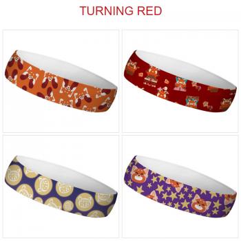 Turning Red sports headbands headwrap sweatband