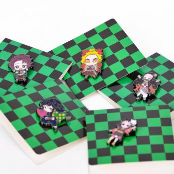 Demon Slayer anime brooch pins