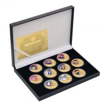10pcs coins with box
