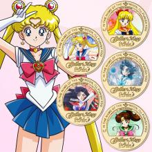 Sailor Moon anime Lucky coin decision coin collect...