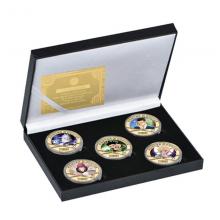 5pcs coins with box