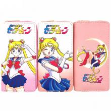 Sailor Moon anime zipper long wallet purse