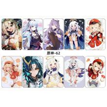 Genshin Impact game card stickers set(5set)