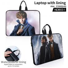 Fantastic Beasts laptop with lining computer package bag