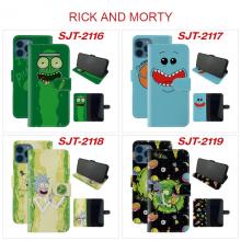 Rick and Morty phone flip cover case iphone 13/12/...