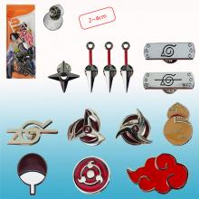 Naruto anime brooch pins set(13pcs a set)