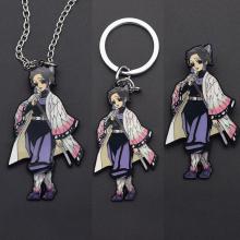 Demon Slayer Kochou Shinobu anime key chain/necklace/pin