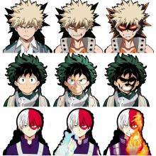 My Hero Academia 3D Flip Change Picture Lenticular Adhesive Stickers