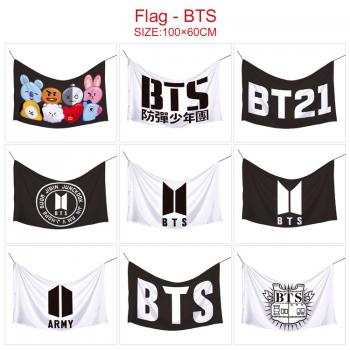 BTS BT21 star flags