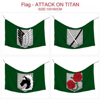 Attack on Titan anime flags