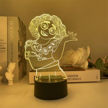 Encanto 3D 7 Color Lamp Touch Lampe Nightlight+USB