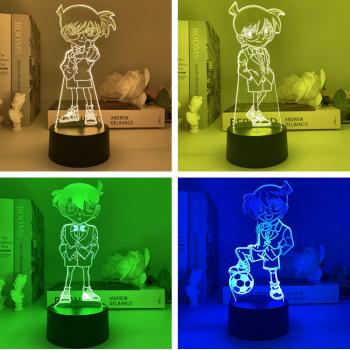 Detective conan anime figure3D 7 Color Lamp Touch Lampe Nightlight+USB