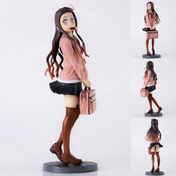 Demon Slayer Kamado Nezuko student dress anime figure