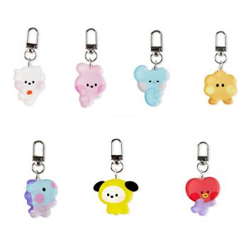 BTS BT21 star acrylic key chain