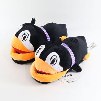 Penguin plush shoes slippers a pair 28CM