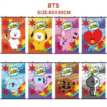 BTS BT21 star wall scroll wallscrolls 60*90CM