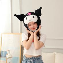 Kuromi anime Plush Hat Cap Plush Gift Dance Toy Velvet