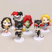 Wonder Woman anime figures set(6pcs a set)(OPP bag...