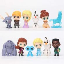Frozen Elsa Anna anime figures set(12pcs a set)(OP...