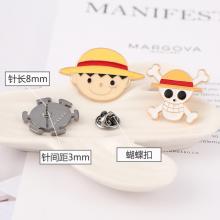 One Piece Luffy anime brooch pins