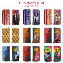 Chainsaw Man anime zipper long wallet