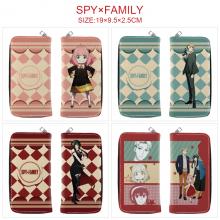 SPY FAMILY anime zipper long wallet purse
