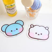 BTS BT21 star acrylic cup wad coaster mat