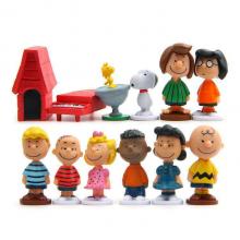 Snoopy anime figures set(12pcs a set)(OPP bag)