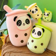 Panda Milk Tea Boba anime plush doll