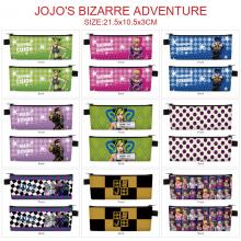 JoJo's Bizarre Adventure anime PU zipper pen case pencil bag