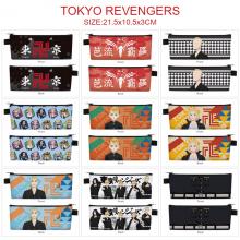 Tokyo Revengers anime PU zipper pen case pencil ba...