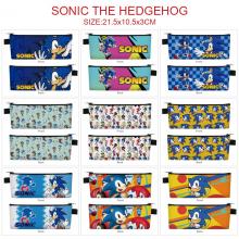 Sonic The Hedgehog game PU zipper pen case pencil ...