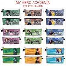 My Hero Academia anime PU zipper pen case pencil bag