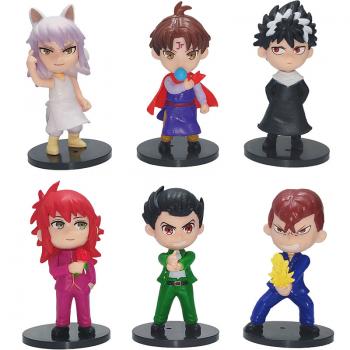 YuYu Hakusho anime figures set(6pcs a set)(OPP bag)