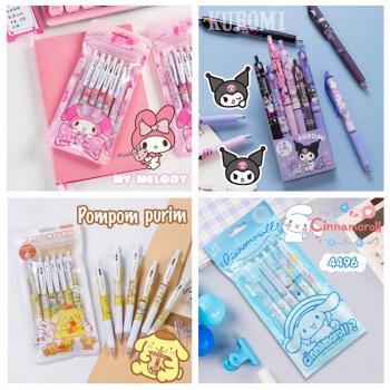 Melody Cinnamoroll anime roller pen sign pens(6pcs a set)