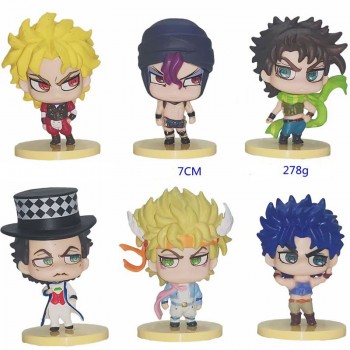 JoJo's Bizarre Adventure anime figures set(6pcs a set)(OPP bag)