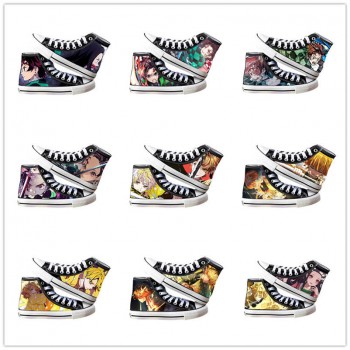 Demon Slayer anime canvas shoes student plimsolls a pair