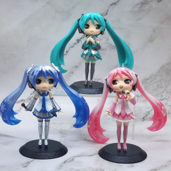 Hatsune Miku anime figures set(3pcs a set)(OPP bag)