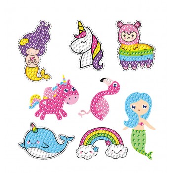 Unicorn anime diy diamond handmade cross stitch mosaic stickers