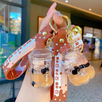 Bubble Pearl milk tea figure doll key chains