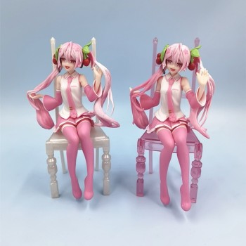 Sakura Hatsune Miku anime figure(OPP bag)