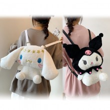 Kuromi Melody Cinnamoroll plush backpack bag