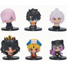 Fate Grand Order figures set(6pcs a set)(OPP bag)
