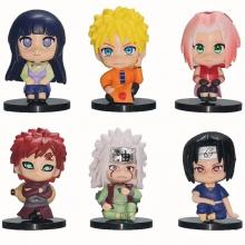 Naruto anime figures set(6pcs a set)(OPP bag)