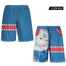 Youtuber Gawr Gura anime casual shorts trousers