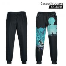 Genshin Impact game casual pants trousers