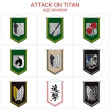 Attack on Titan anime flags 90*60CM