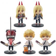 Chainsaw Man anime figures set(5pcs a set)(OPP bag...